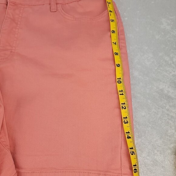 Lee Women's Cotton Blend Pink Mid Rise Regular Shorts Size 18 - Picture 6 of 8